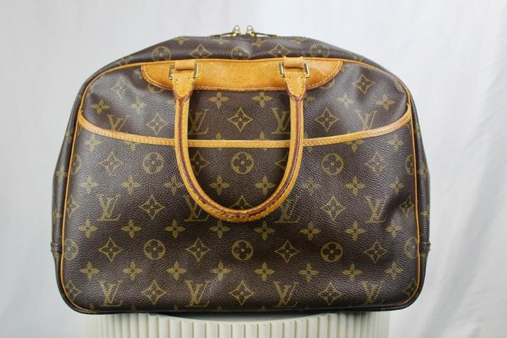 Louis Vuitton Deauville - 428, Sieraden, Tassen en Uiterlijk, Tassen | Damestassen, Gebruikt, Handtas, Bruin, Ophalen of Verzenden