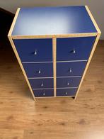 Ikea robin ladekastje blauw, Ophalen, Gebruikt, 5 laden of meer, 50 tot 100 cm