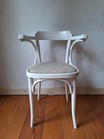 Vintage brocante set witte beuken stoelen, Thonet style, Huis en Inrichting, Stoelen, Ophalen, Hout, Gebruikt, Wit