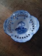 Delfts Blauw Schaaltje met Molen, Ophalen of Verzenden
