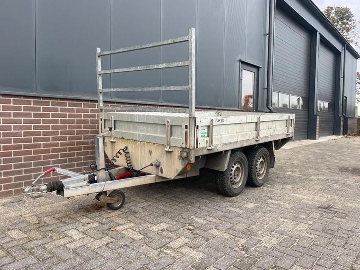 Anssems Plateau aanhanger tandem Asser (bj 1998), Auto diversen, Aanhangers en Bagagewagens, Gebruikt
