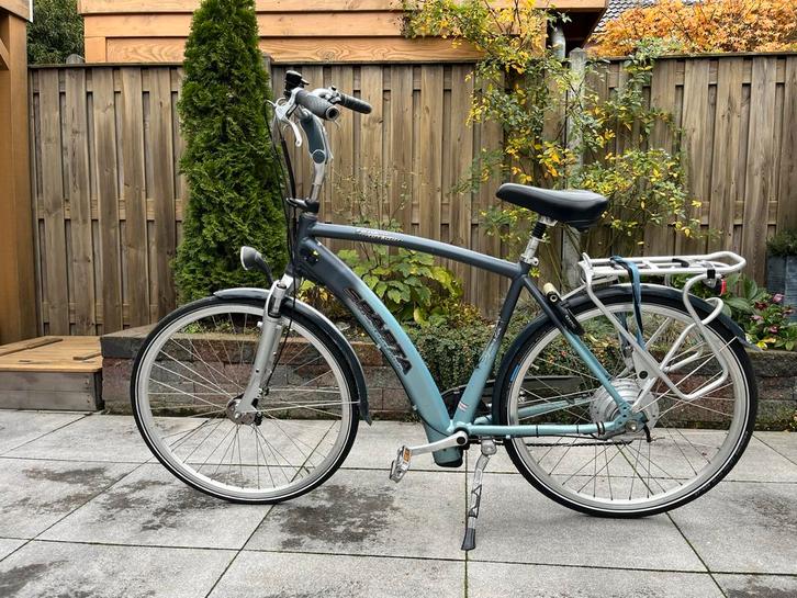 Sparta E-bike met banaanaccu - Opknapper!, Fietsen en Brommers, Elektrische fietsen, Gebruikt, Sparta, 51 tot 55 cm, 30 tot 50 km per accu
