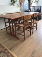 4 Mobler Borge Mogensen J-39 stoel Shaker tafel Vintage, Ophalen, Gebruikt, Bruin, Nvt