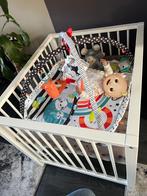 Witte vierkante babybox compleet, Ophalen, Zo goed als nieuw, Ledikant