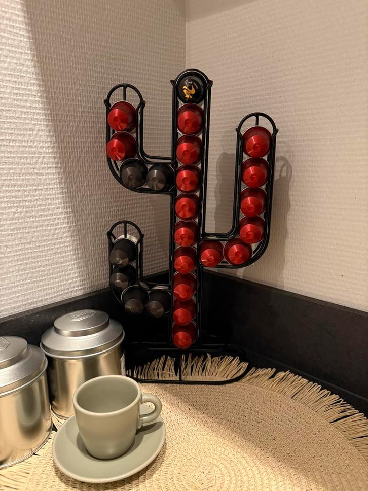Capsule holder Nespresso cactus black iron, Witgoed en Apparatuur, Koffiemachine-accessoires, Zo goed als nieuw, Ophalen