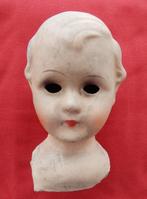 Vintage papier-maché poppenkop, Ophalen of Verzenden, Gebruikt, Pop