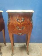 Antieke Franse nachtkastjes Lodewijk XV stijl, Antiek en Kunst, Ophalen