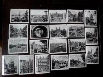 Amsterdam 20 zwart-wit mini ansichtkaarten jaren 60. 