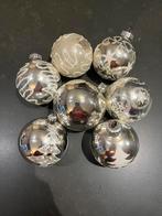 7 zilveren kerstballen jaren 80/90, Ophalen of Verzenden, Gebruikt