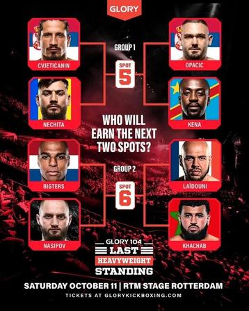 Glory 104  ticket  beschikbaar voor biedingen