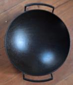 Le Creuset Gietijzeren Wokpan Compleet, Huis en Inrichting, Keuken | Potten en Pannen, Ophalen, Gebruikt, Gietijzer, Keramische plaat