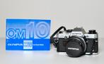 Olympus OM 10 + 3 lenzen+ flitser, Ophalen of Verzenden, Gebruikt, Spiegelreflex, Olympus