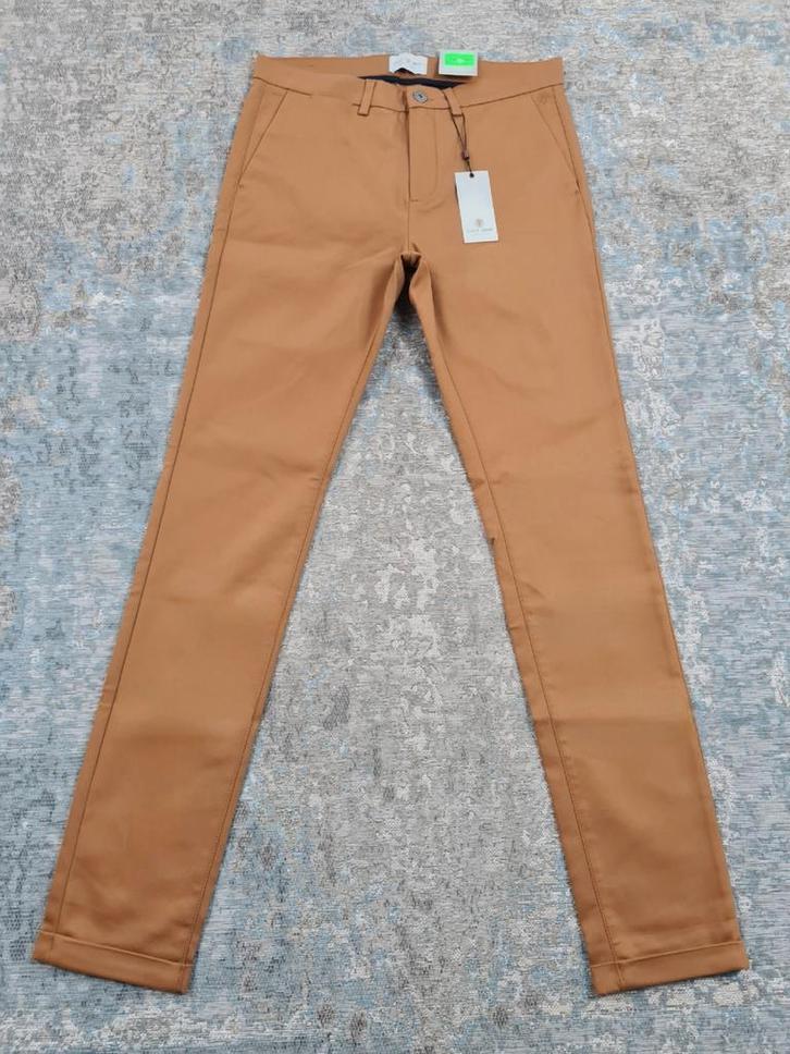 Cast Iron RISER Chino W32 L34 NIEUW STRETCH Slim Bronno3234, Kleding | Heren, Broeken en Pantalons, Nieuw, Maat 48/50 (M), Ophalen of Verzenden