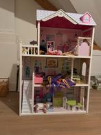 Poppenkast met poppen, Ophalen, Zo goed als nieuw, Poppenhuis