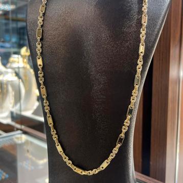 14k gouden kingsley schakel ketting flat magnum beschikbaar voor biedingen