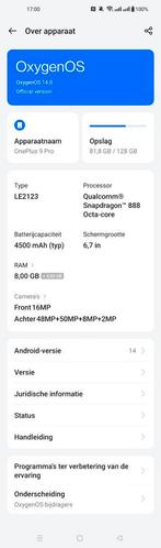 OnePlus 9 Pro - Topstaat!, Telecommunicatie, Ophalen of Verzenden, Zo goed als nieuw, Klassiek of Candybar, Zonder simlock