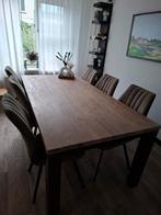 Nette eetkamertafel met 6 stoelen, Ophalen, Zo goed als nieuw