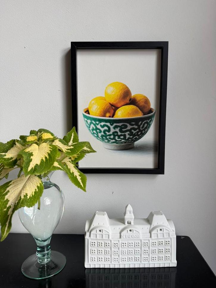 Kunst stilleven des pots schilderijen art painting keukenart, Antiek en Kunst, Kunst | Schilderijen | Abstract, Ophalen of Verzenden