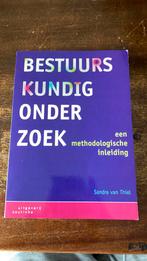 Sandra van Thiel - Bestuurskundig onderzoek, Boeken, Politiek en Maatschappij, Ophalen of Verzenden, Zo goed als nieuw, Sandra van Thiel