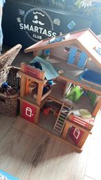Houten poppenhuis van Plantoys, Ophalen, Gebruikt, Poppenhuis