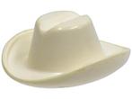 Lego White Minifigure, Headgear Hat, Cowboy, Ophalen of Verzenden, Gebruikt, Losse stenen, Lego