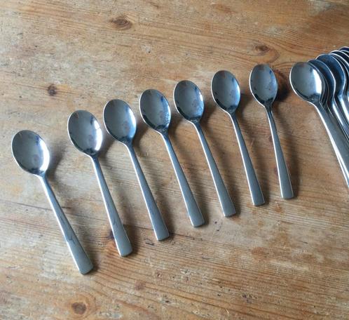 Koffielepels/dessertlepels 17 stuks, Huis en Inrichting, Keuken | Bestek, Gebruikt, Rvs of Chroom, Ophalen of Verzenden