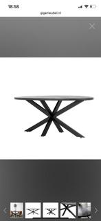 Tafel onderstel spin poot zwart staal, Ophalen, Zo goed als nieuw, Rechthoekig, 50 tot 100 cm