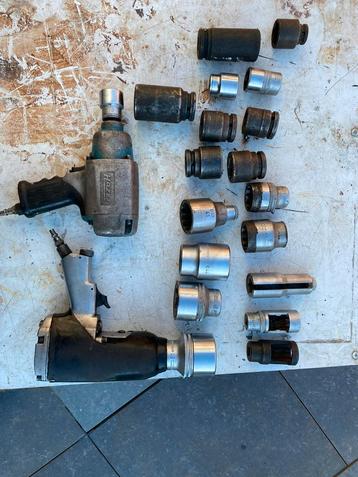 Luchtslagmoer sleutel 1/2/3/4 inch diverse doppen merk hazet beschikbaar voor biedingen