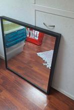 Grote spiegel Ikea met donkerbruine rand 70x70, Ophalen of Verzenden, Zo goed als nieuw, Rechthoekig, Minder dan 100 cm