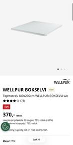 Matras topper, Ophalen of Verzenden, Zo goed als nieuw, Tweepersoons, 180 cm