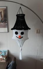 Gehaakte Kerst Hanger - Sneeuwpop, Kerst, Ophalen of Verzenden, Overige vormen, Minder dan 25 cm