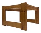 Vintage salontafel grenenhout minimalistisch jaren 70, Huis en Inrichting, Tafels | Salontafels, Ophalen, Gebruikt, 100 tot 150 cm