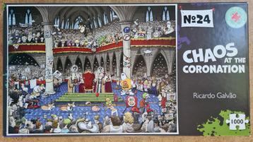 Engelse puzzel :chaos at the coronation  beschikbaar voor biedingen