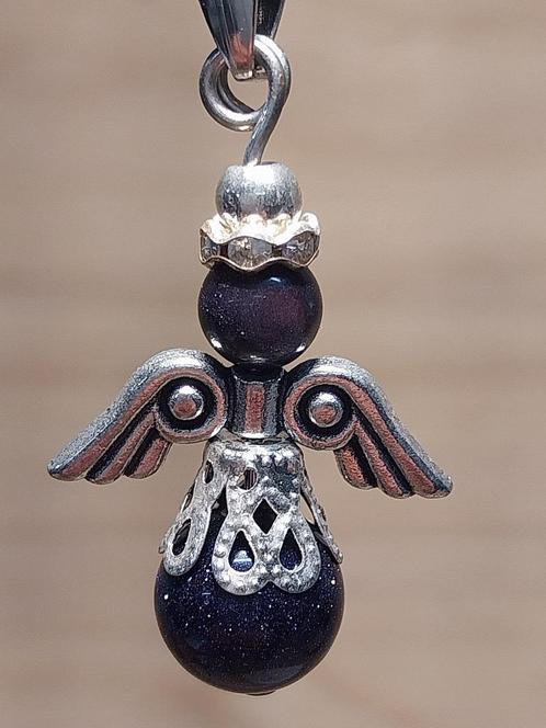 hanger Guardian Angel Blauwe Goudsteen, Sieraden, Tassen en Uiterlijk, Kettinghangers, Nieuw, Steen of Mineraal, Blauw, Overige voorstellingen
