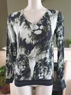 Geisha leeuwen groene shirt top XS 34 Gratis verzenden, Geisha, Verzenden, Zo goed als nieuw, Lange mouw