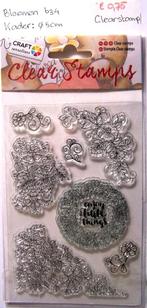 Bloemen 634 Clearstamp, Hobby en Vrije tijd, Stempelen, Ophalen of Verzenden, Gebruikt, Clearstamp