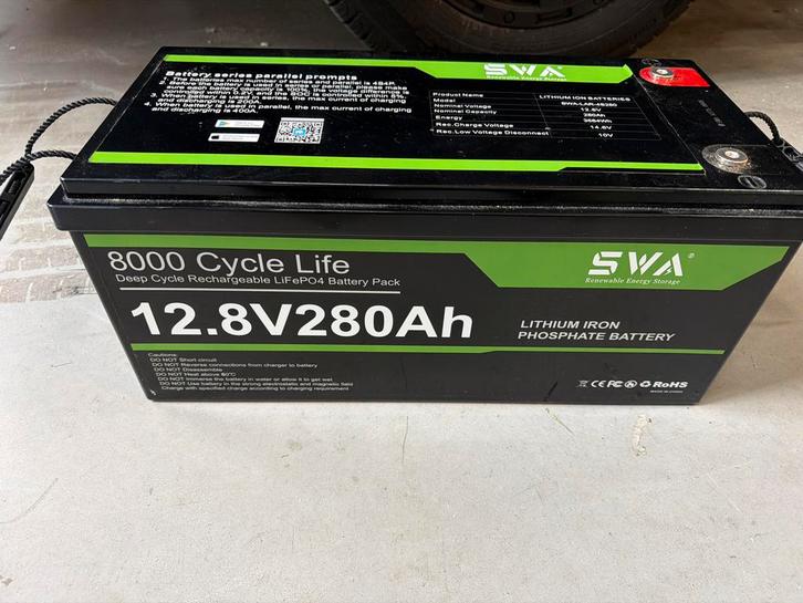12.8V 280Ah LiFePO4 Batterij - 8000 Cycli, Auto-onderdelen, Accu's en Toebehoren, Universele onderdelen, Nieuw, Ophalen of Verzenden