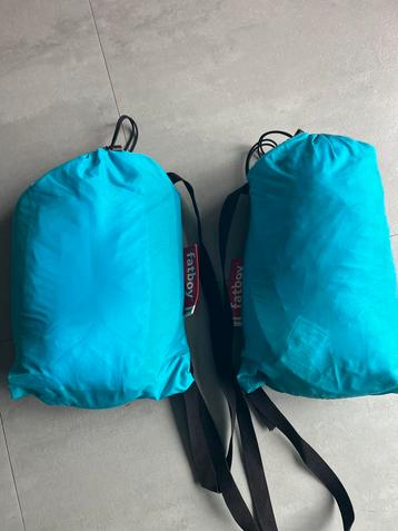 Twee keer lamzac fatboy aqua blauw beschikbaar voor biedingen