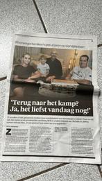 Groot artikel krant woonwagenkamp zigeuners, Ophalen of Verzenden, 1940 tot 1960, Krant