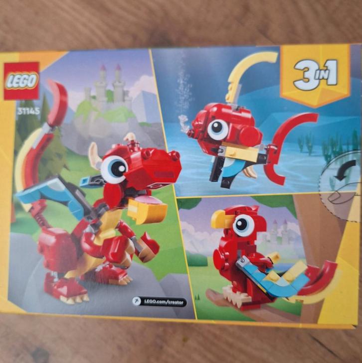 LEGO Creator 3in1 Rode Draak - Nieuw in Doos!, Kinderen en Baby's, Speelgoed | Duplo en Lego, Nieuw, Lego, Complete set, Ophalen of Verzenden