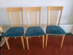 acht eetkamerstoelen, Huis en Inrichting, Stoelen, Ophalen, Gebruikt, Hout, Vier