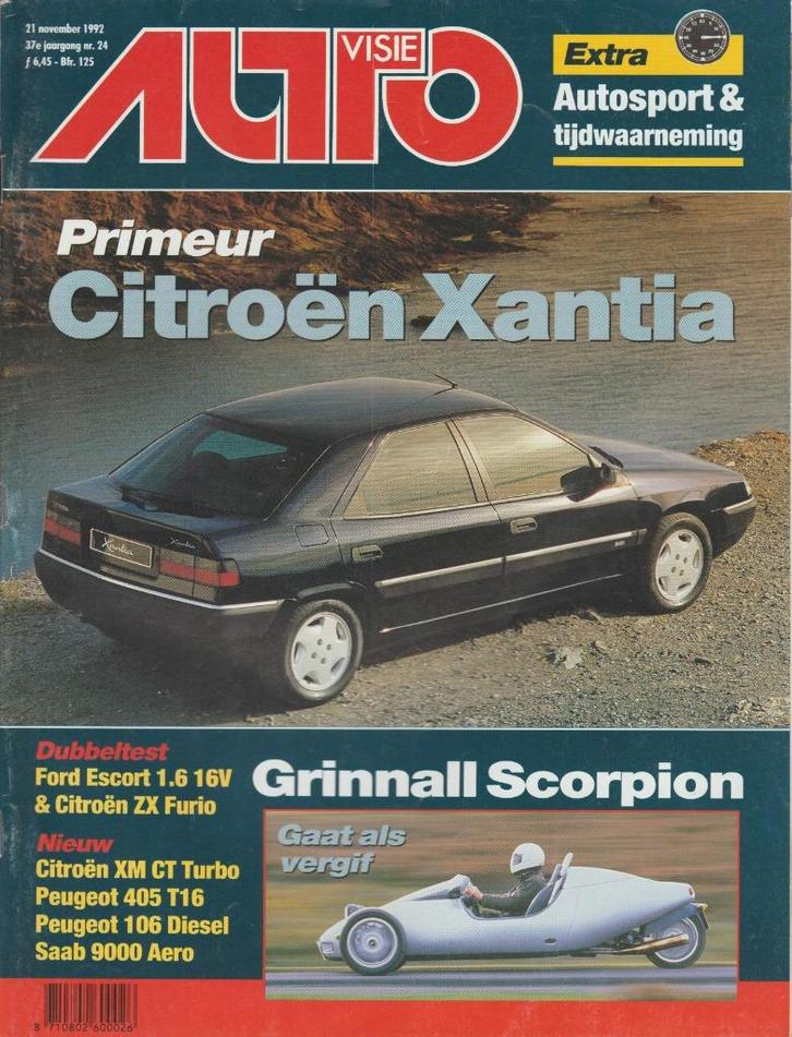 Citroen Xantia testen in Autovisie ea, Boeken, Auto's | Folders en Tijdschriften, Gelezen, Citroën, Ophalen of Verzenden