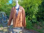 Tiroler mt 48 gladde leren janker colbert blazer bruin zgan, Ophalen of Verzenden, Zo goed als nieuw, Maat 48/50 (M)
