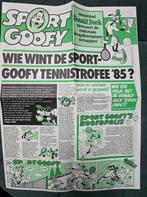098)STRIP KRANT SPORT GOOFY 1984- DONALD DUCK- TENNIS - BORG, Ophalen of Verzenden, Donald Duck, Zo goed als nieuw, Overige typen