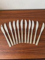 Set van 11 vintage tafelmessen Solingen Germany goud, Ophalen of Verzenden, Rvs of Chroom