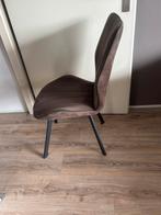 Eetkamerstoelen chocolade bruin merk van Bommel, Ophalen, Gebruikt, Bruin, Vier