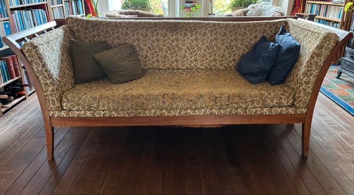 Vintage Engelse salonbank t.e.a.b., Antiek en Kunst, Antiek | Meubels | Stoelen en Banken, Ophalen