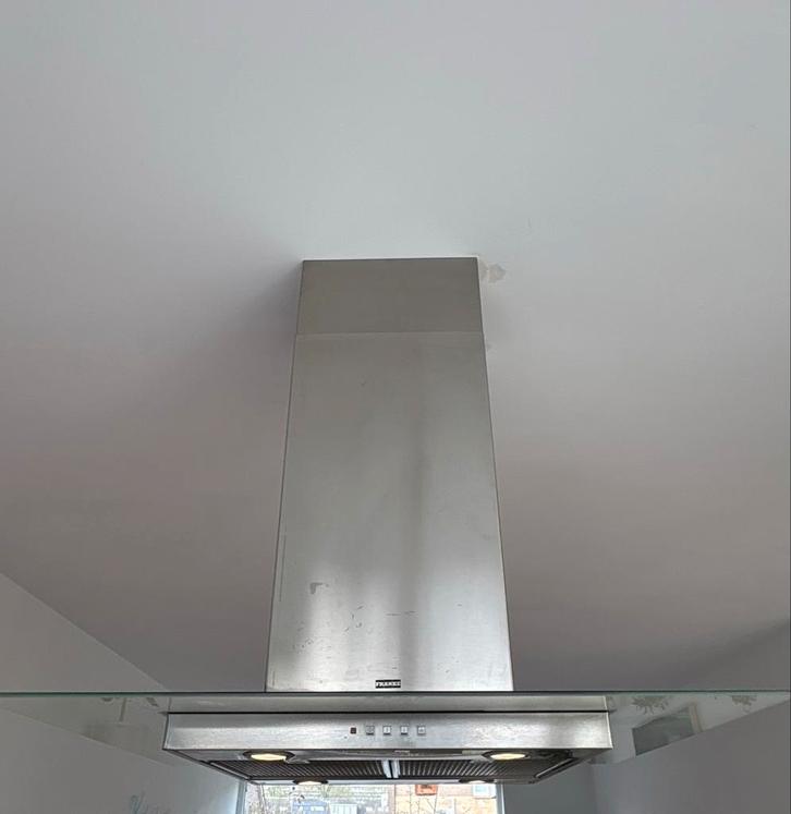 Franke Afzuigkap - RVS, 3 standen, 4 LED's, Witgoed en Apparatuur, Afzuigkappen, Gebruikt, Vrijstaand, Eilandschouwkap, 200 tot 400 m³ per uur