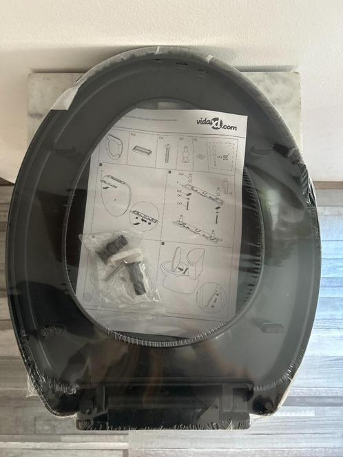 VidaXL Toiletbril – Zwart, Nieuw in Verpakking, Doe-het-zelf en Verbouw, Sanitair, Nieuw, Toilet, Ophalen of Verzenden