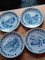 Delfts Blauw Seizoensborden - Set van 4, Antiek en Kunst, Antiek | Wandborden en Tegels, Ophalen